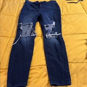 Fashion Nova Distressed Blue Jeans